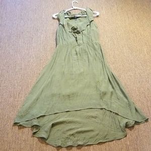 Size 12, darker olive green summer dress